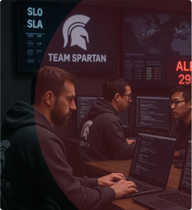 Team Spartan operations illustration